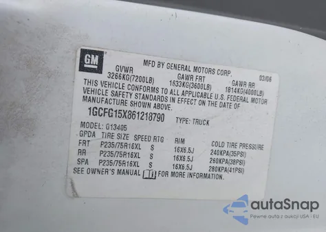 2006 Chevrolet Express Work Van from USA, damaged, VIN 1GCFG15X861218790